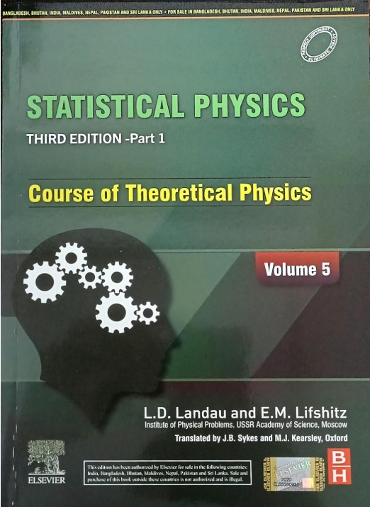 STATISTICAL PHYSICS |  VOLUME 5 PART 1 | 3RD EDN | Course of Theoretical Physics